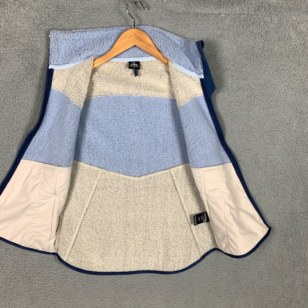 Kuhl Prism Vest Women's Small Glacier High Pile Fleece Stretch Zip Up Colorblock - Picture 4 of 15